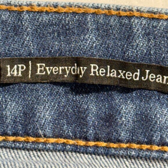 Talbots Women's Everyday Relaxed Stretch High Rise Blue Denim Jeans Size 14P - Picture 6 of 11